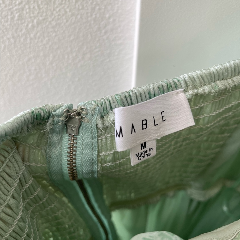 MABLE Light Green Floral Maxi Dress - Picture 5 of 11